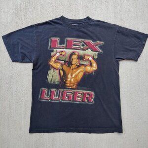 Vintage 90s 'WWE' NWO Lex Luger wrestling graphic t-shirt men's L